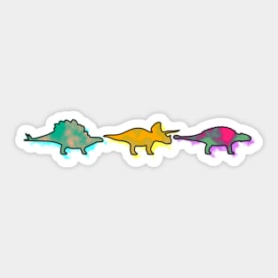 Herbivore Dinosaur Watercolor Sticker